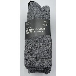 Alpine‎ Design Men's Performance Hiker Crew Socks 4 Pack Size Large (Size 9-12)